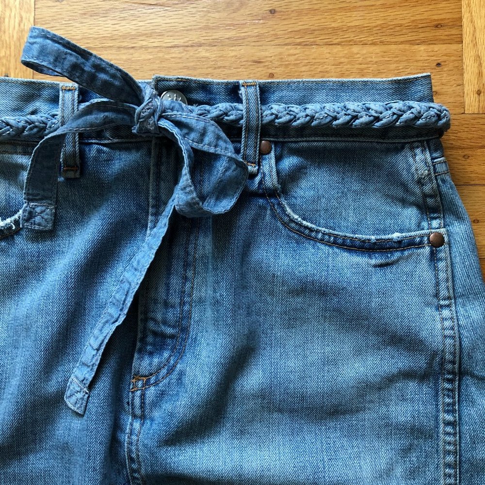Rag & Bone 100% Cotton Light Wash Baby Blue Moss Denim Skirt - 26 S - Picture 3 of 12